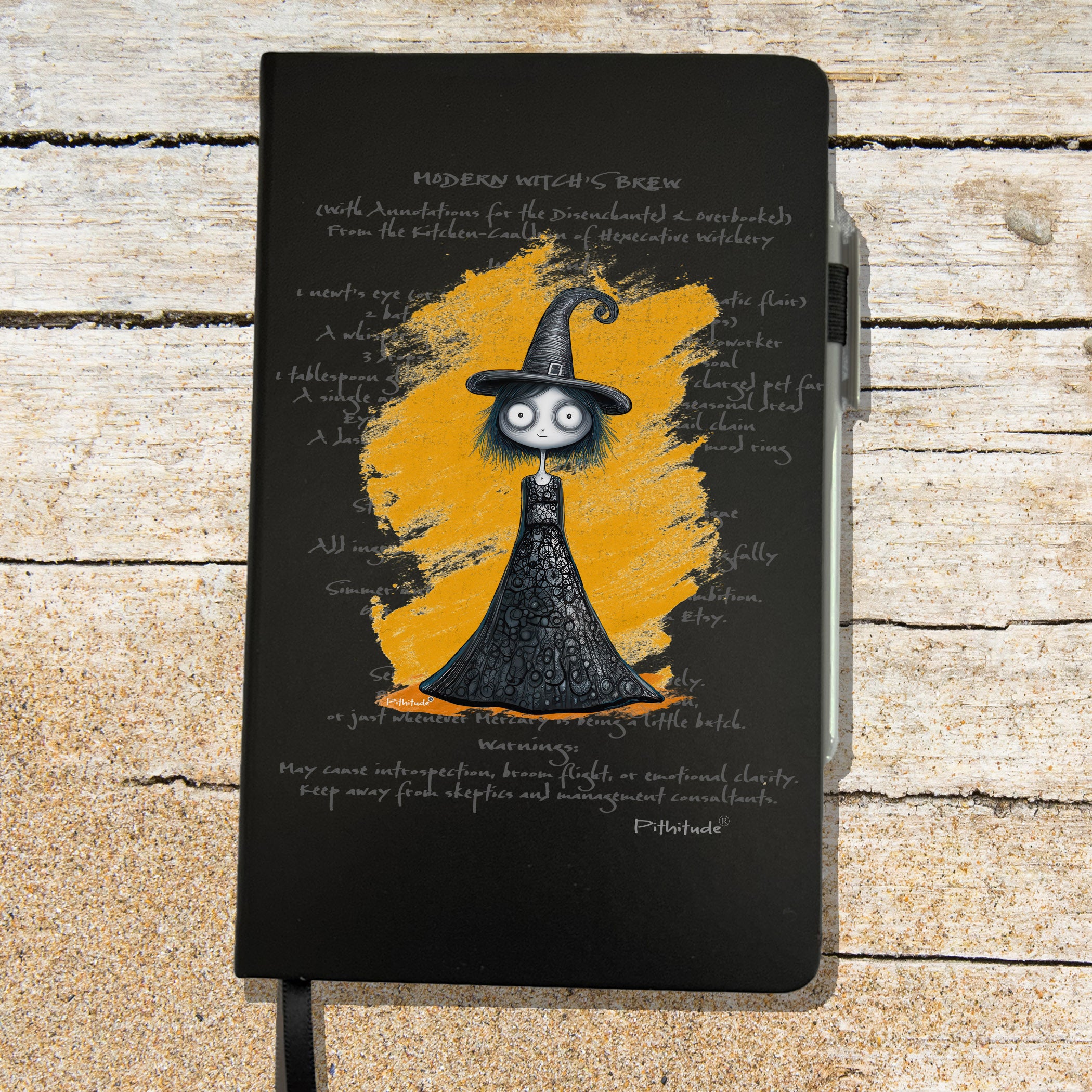 Witch’s Brew Blank Lined Notebook Journal | Fun Halloween Gift for Women
