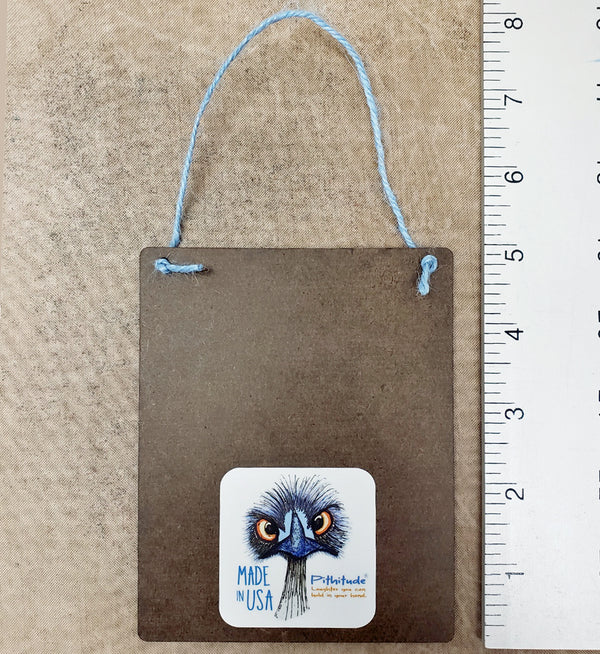 Stabby Narwhal 4x5" Mini-Sign