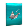 Catfish Mermaid 8x10 Wood Block Print