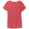Ladybug Plants Womens Red V-Neck T-Shirt