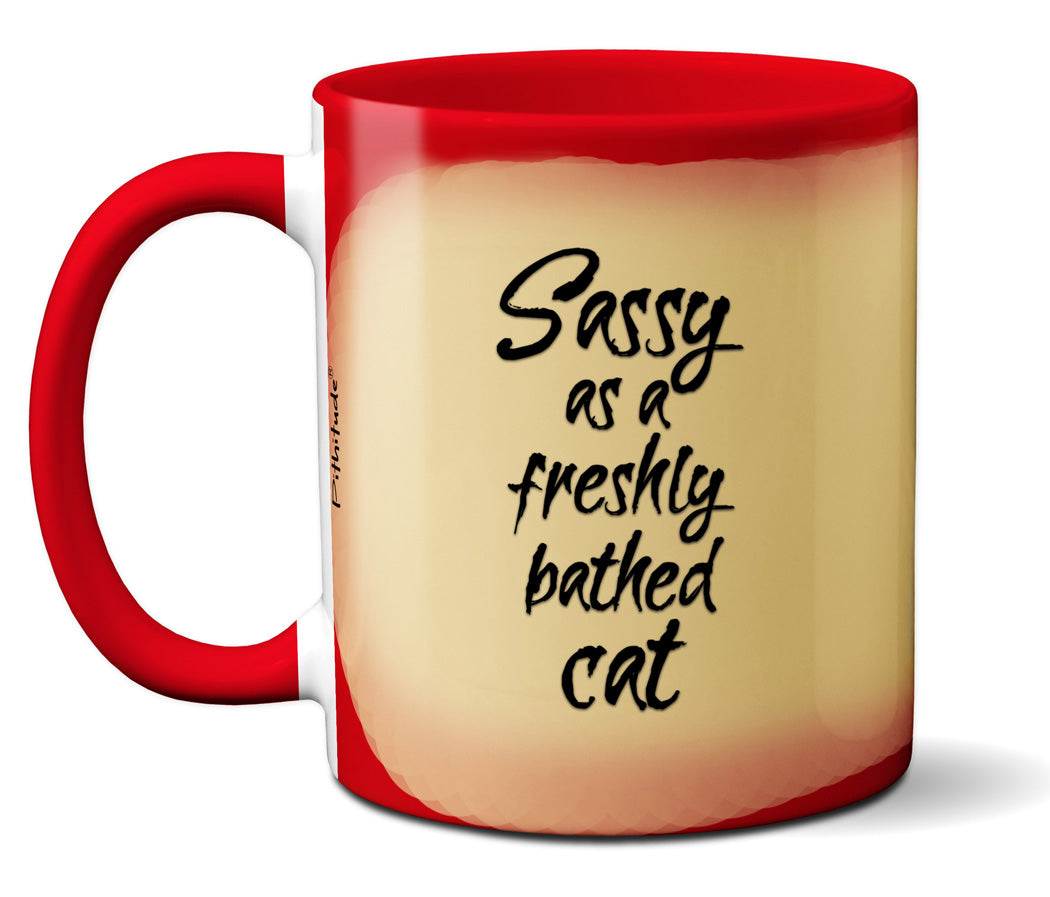 Sassy Cat Mug by Pithitude