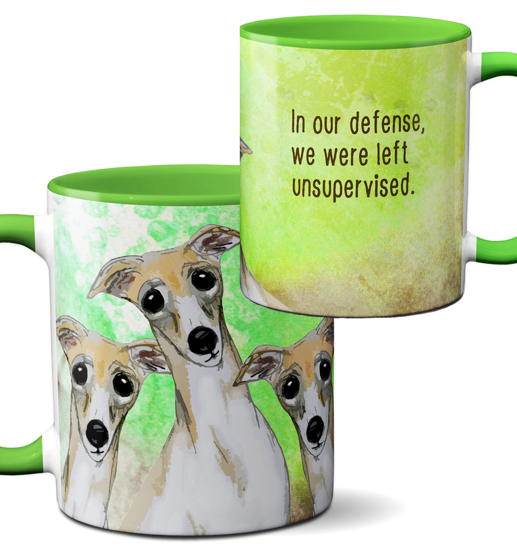 Unsupervised Greyhounds Mug by Pithitude