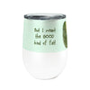 Avocado Fat 12oz Insulated Stainless Steel Tumbler with Clear Lid