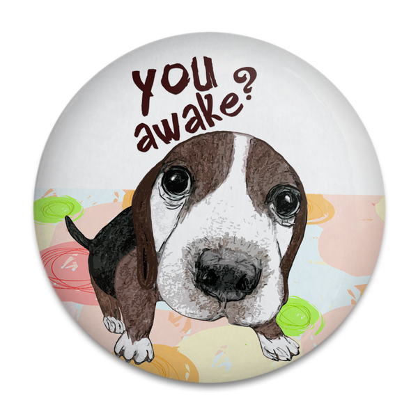 Awake Beagle Dog Magnet