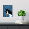 Barn Horse 8x10 Wood Block Print