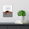 Basset Hound Kidney 8x10 Wood Block Print