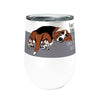 Basset Hound Beagle 12oz Stemless Insulated Stainless Steel Tumbler