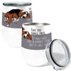 Basset Hound Beagle 12oz Stemless Insulated Stainless Steel Tumbler