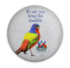 Painted bunting magnet celebrating a brilliantly colorful bird