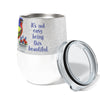 Beautiful Bunting 12oz Insulated Stainless Steel Tumbler with Clear Lid