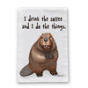 Beaver Things Flour Sack Dish Towel