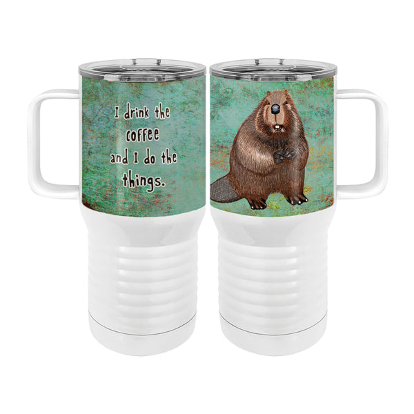Beaver Things 20oz Tall Insulated Stainless Steel Tumbler with Slider Lid
