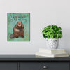 Beaver Things 8x10 Wood Block Print