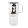 Bernese Mountain Dog Shedding 20oz Tall Insulated Stainless Steel Tumbler with Slider Lid