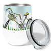 Sorry I'm Late Bicycle 12oz Stemless Insulated Stainless Steel Tumbler