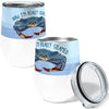 Blue Crab Stemaed 12oz Stemless Insulated Stainless Steel Tumbler