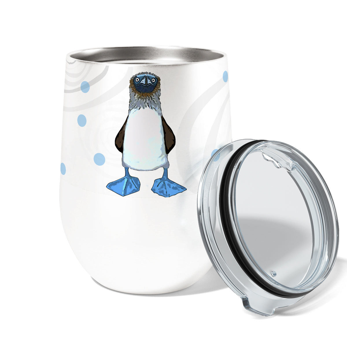 Blue Footed Boobie Assassin 12oz Stemless Insulated Stainless Steel Tumbler
