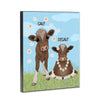 Calf Decalf 8x10 Wood Block Print