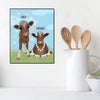 Calf Decalf 8x10 Wood Block Print