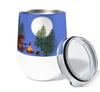 Sasquatch Campfire Buns 12oz Insulated Stainless Steel Tumbler with Clear Lid