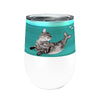 Catfish Mermaid 12oz Insulated Stainless Steel Tumbler with Clear Lid