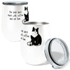 Cat Hair 12oz Stemless Insulated Stainless Steel Tumbler