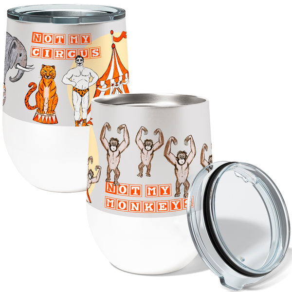 Not My Circus 12oz Stemless Insulated Stainless Steel Tumbler