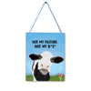 Cow Pasture 4x5" Mini-Sign