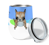Crazy Chihuahua 12oz Stemless Insulated Stainless Steel Tumbler