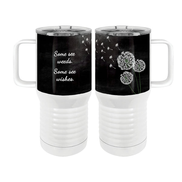 Dandelion Wish 20oz Tall Insulated Stainless Steel Tumbler with Slider Lid