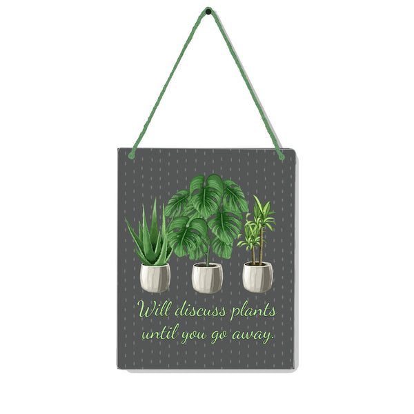 Discuss Plants 4x5" Mini-Sign