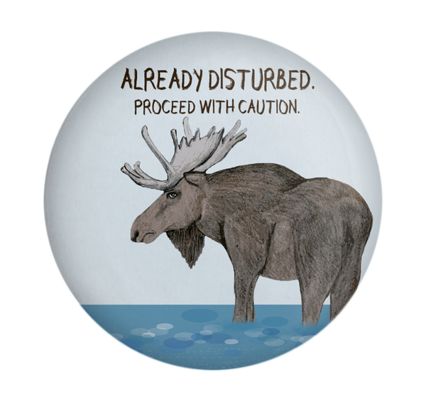Disturbed Moose Magnet