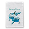 Dolphin Sea Flour Sack Dish Towel