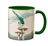 Dragonfly Mushroom Mug by Pithitude
