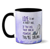 Drunk Fairy Tale Black Mug by Pithitude