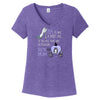 Drunk Fairy Tale Purple Women's V-Neck T-Shirt