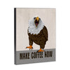 Eagle Coffee 8x10 Wood Block Print