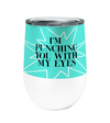 Eye Punch Dog 12oz Stemless Insulated Stainless Steel Tumbler