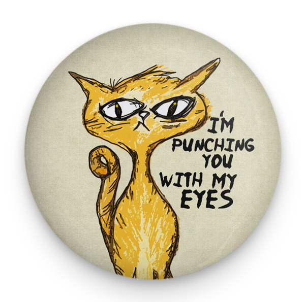 Eye Punch Cat Magnet