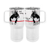 Farting Boston Terriers 20oz Tall Insulated Stainless Steel Tumbler with Slider Lid