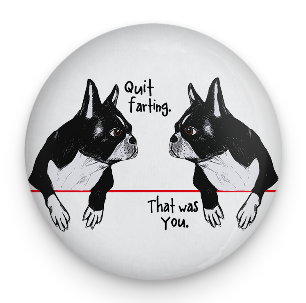 Farting Boston Terriers Magnet