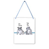 Farting English Bulldogs 4x5" Mini-Sign