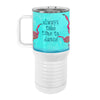 Pink Flamingo Dance 20oz Tall Insulated Stainless Steel Tumbler with Slider Lid