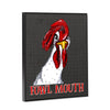 Fowl Mouth 8x10 Wood Block Print