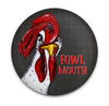 Funny chicken magnet with Fowl Mouth wordplay