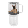 German Shepherd Dog 20oz Tall Insulated Stainless Steel Tumbler with Slider Lid