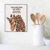 Giraffe Ability 8x10 Wood Block Print