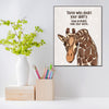 Giraffe Ability 8x10 Wood Block Print
