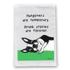 Hangover Boston Terrier Flour Sack Dish Towel
