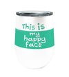 Happy Face Turtle 12oz Stemless Insulated Stainless Steel Tumbler